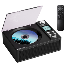 Tragbarer Bluetooth-Retro-CD-Player, Doppellautsprecher A