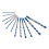 12 Pcs Masonry Drill Bits Set 3mm to 12mm Carbide Twist Tips 6