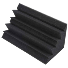 Akustická stenová pena Trap Black Trap s rozmermi 11,6 cm x 11,6 cm x 24,5 cm (8 ks, čierna)