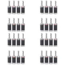 8 stuks bananenstekkers Hi-End HIFI DIY koolstofvezel koper geplateerd