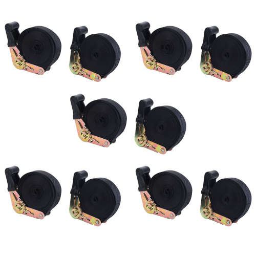 2er-Pack 20 FT Ratschenspanngurte 6M X25mm Endlos für Motorräder, Auto