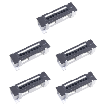 8-portový patch panel pre všestranný plastový nástenný držiak pre dátové centrá kategórie 6
