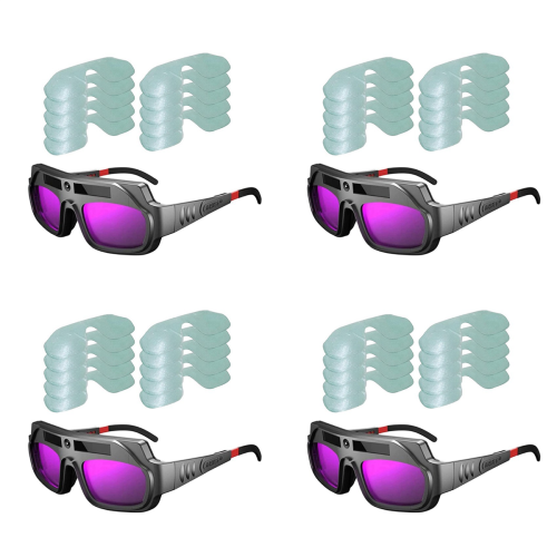 Auto Darkening Welding Goggles Anti-Scratch Large View Welder Glasses
