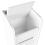 Storage Cabinet for Skinny Bathroom Storage Corner Floor (White) 7