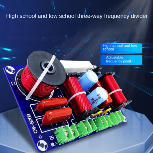 2PCS 3-Way 250W 850/5200Hz Frequency Divider DIY Speaker Filter 2