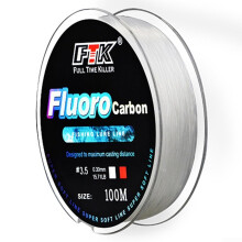 Not Detectable to Fish and Water Resistant 4 1334 Carbon Fiber Leader 100m Fluorocarbon Soft Line 0.80.14mm4.13LB White