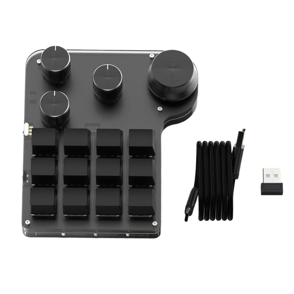 Mini USB Programming Custom Macro 4 Knobs RGB BT Mechanical Keyboar A-image-OPC-PJ27VSV-NEW