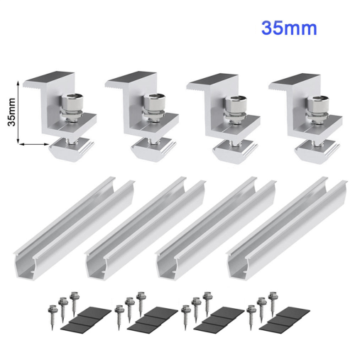 Solar Panel Mount Bracket with Mid for Trapezoidal Roof 35mm 1