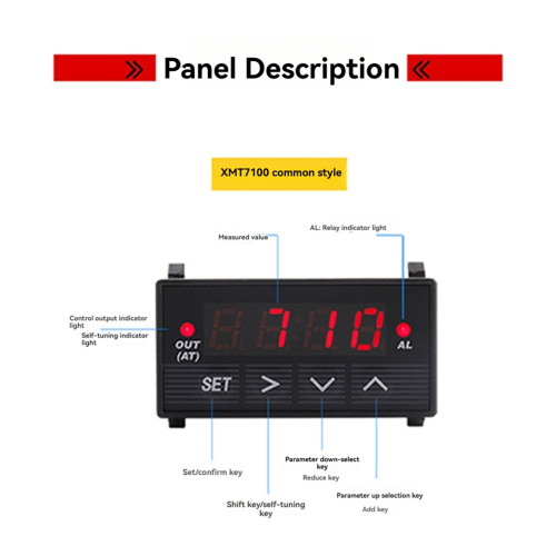 Produktbild von 380V 15kW PID Temperaturregler – Intelligent, Mit Thermoelement Typ K, 0-400°C, Für Heizung & Industrie