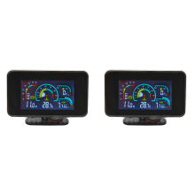 4-in-1 LCD 12V/24V oliedrukmeter oliebrandstofmeter voor vrachtwagens