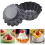 13 peças de formas para tortas de ovo, forma para muffin de 3 polegadas, forma para assar 6