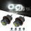 2 peças anel de luz olhos de anjo branco 0W 6000K para X3 X5 E39 E53 E60 3
