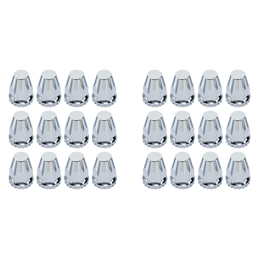 12Pcs Lug Nut Covers Kit,33Mm Abs Chrome Screw-On Hub Lug Nut Caps 4714141556901