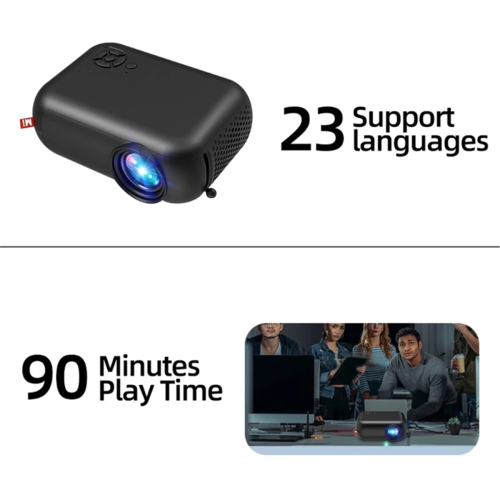 A10 Mini LED WiFi Projector Native Support 1080P Video Player EU Plug 1