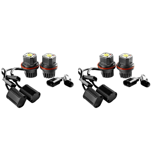 2 peças anel de luz olhos de anjo branco 0W 6000K para X3 X5 E39 E53 E60