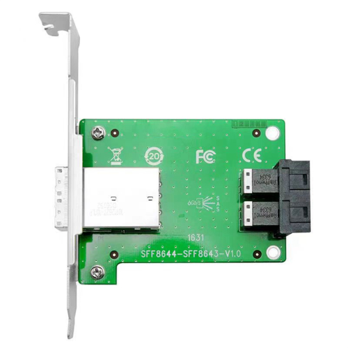 Κάρτα επέκτασης 2 θυρών SFF-8644 σε SFF-8643