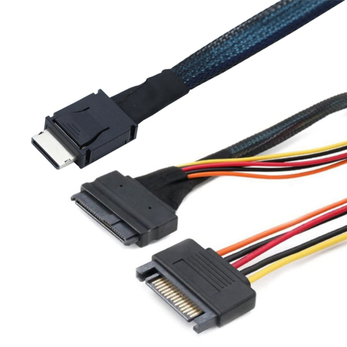 Καλώδιο διακομιστή Oculink SFF-8611 4I σε PCIe SFF-8639 U.2 NVMe γενιάς 4 1