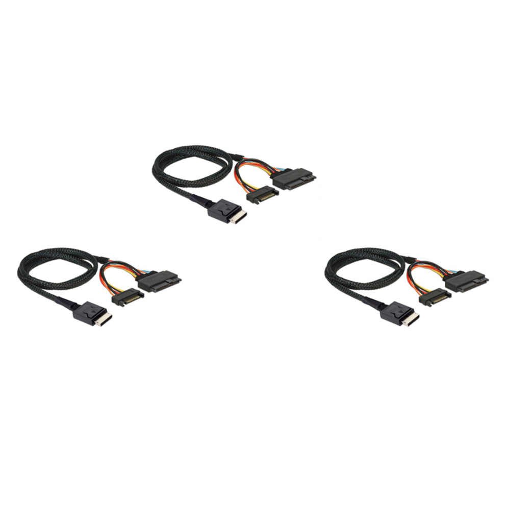 Gen 4 Oculink Sff-8611 4I To Pcie Sff-8639 U.2 Nvme Server Cable 4714141546247