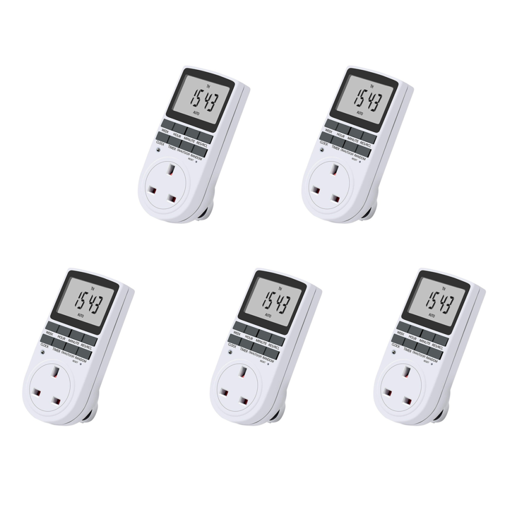 Uk Plug Digital Plug Socket, Electrical Programmable Timer Switch 4714141544755