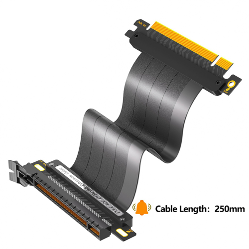PCIE 4.0 16X Extension Cable High Speed GPU Riser Cable 25cm 1