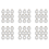 Magnetische Golfhut-Clips, Ballmarkerhalter, Silber 1