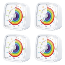 60-minuten visuele timer met nachtlampje, afteltimer, wit