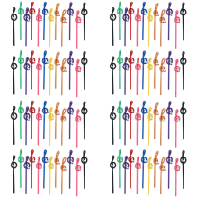 24 lápis de notas musicais para estudantes