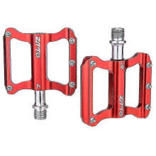 (Style G, Red) ZTTO JT06 MTB Road Bike Pedals - Sealed Bearing, Ultralight, Anti-Slip Wide Platform Cycling Pedals