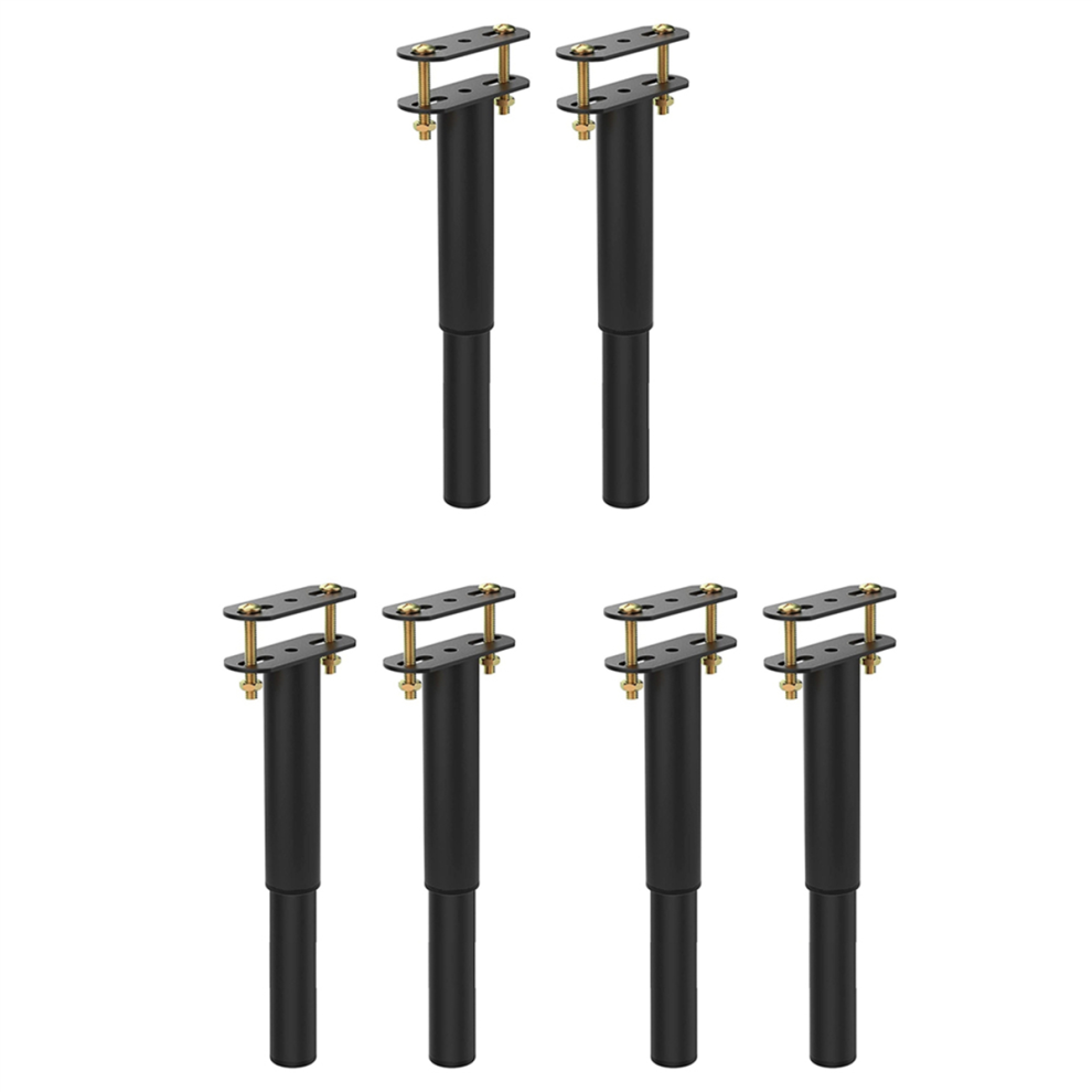 Patas De Soporte De Metal Ajustables Para Marco De Cama (7-13,5 Pulgadas)-image
