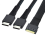 Λεπτό καλώδιο υψηλής ταχύτητας sas SFF-8654 8i σε Oculink SFF-8611 4i x2 2