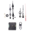 Radio Controlled DIY Clock Movement Kit with 2 Sets Hands Repair 3
