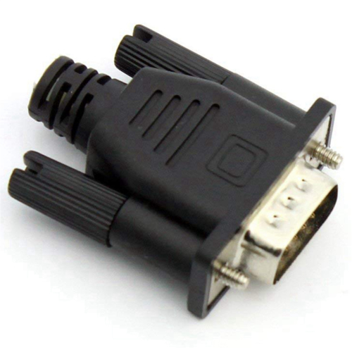 Adaptador de vídeo virtual VGA macho com plugue fictício e placa de trava EDID 1