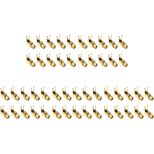 Haakse spadevork en aansluitpaal - 4 mm bananenstekkeraansluiting (10 stuks)