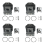 Kit cilindro pistone 36MM per TL33 1E36F-2GN B33B 1