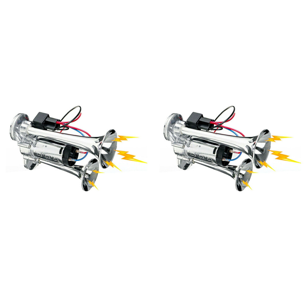 12V 600Db Car Electric Air Horn Electric Pump Horn For Cars, Trucks 4714141547169