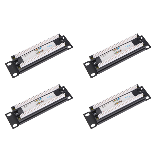 CAT6 8 θύρες Patch Panel Rack Δικτύου 6,89 ιντσών 1U Rack με υποδοχή RJ45