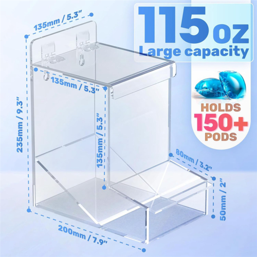 Laundry Pods Container, Acrylic Laundry Detergent Container 2