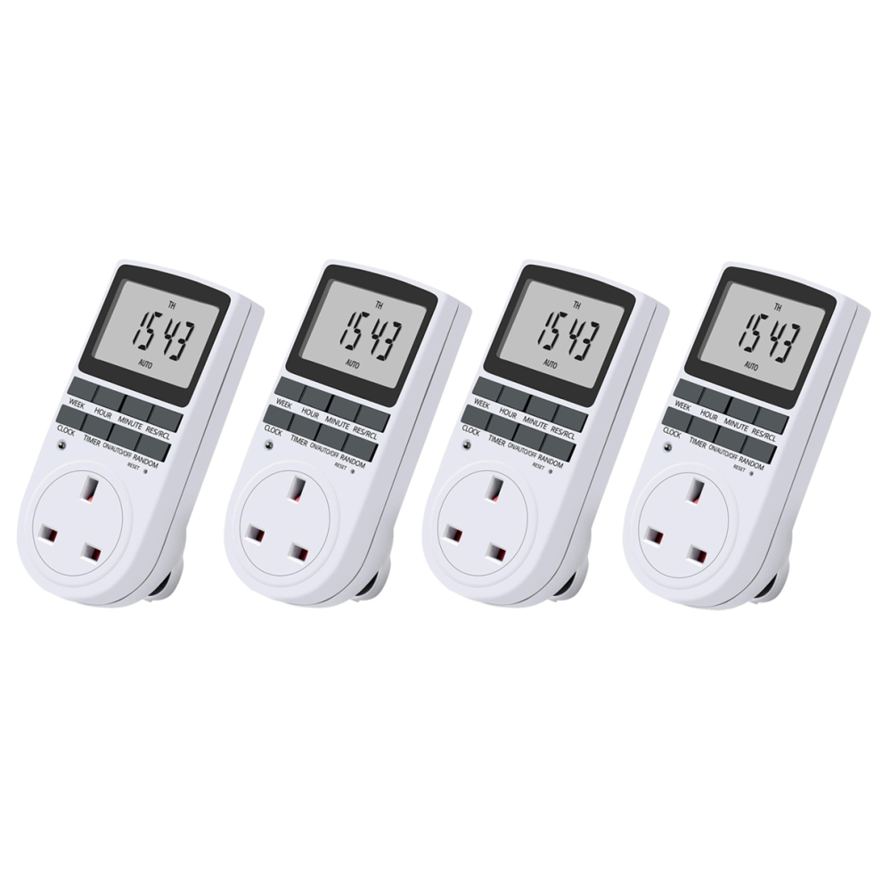 Uk Plug Digital Plug Socket, Electrical Programmable Timer Switch 4714141553481