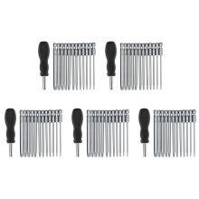 Conjunto de 13 bits de chave de fenda Torx longa de 100 mm, T6-T40, haste sextavada de 1/4 de polegada