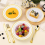 Πακέτο 30 πλαστικών μπολ μιας χρήσης, μπολ σαλάτας 12oz με χρυσό χείλος 3