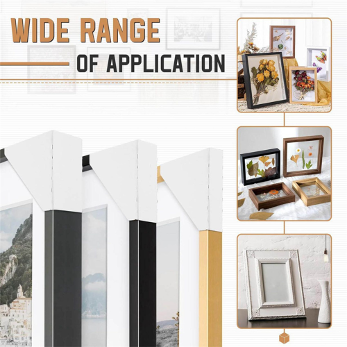 100Pack Cardboard Corner Protectors, Fit 1In,1.5In and 2.1In Frames 1