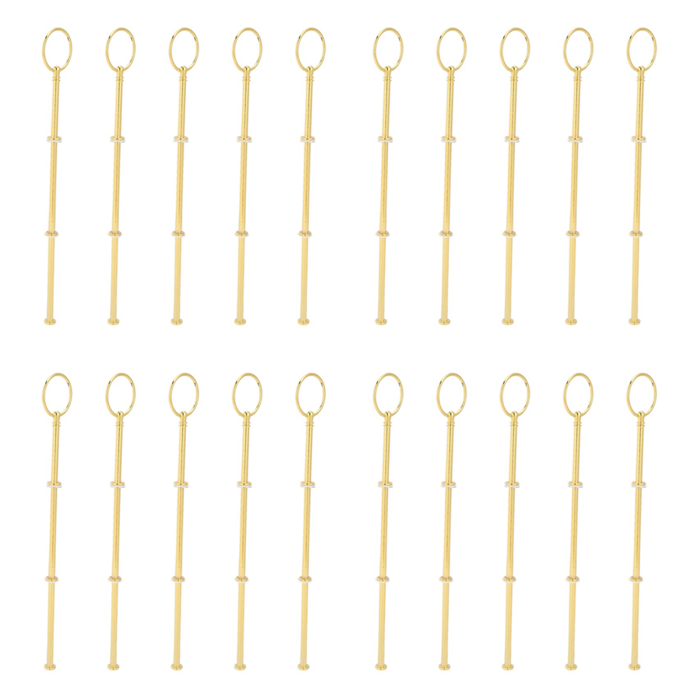 Kit De 5 Varillas De Asa Central Para Soporte De Pastel De 3 Niveles De Metal Dorado Para Bodas-image