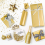 Gold Seidenpapier, 100 Blatt Metallic 2
