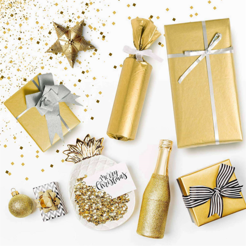 Gold Seidenpapier, 100 Blatt Metallic 1