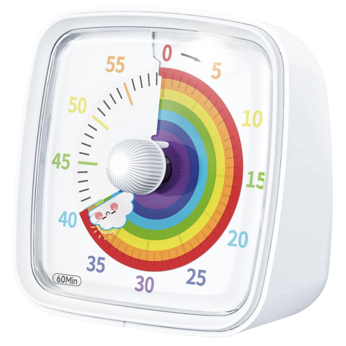 60-minuten visuele timer met nachtlampje, afteltimer, wit 1