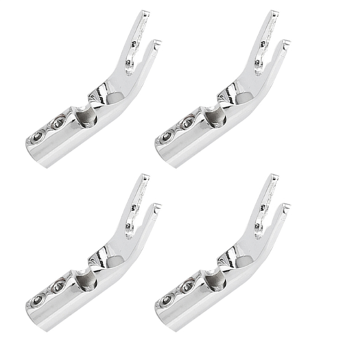 Schroefvork HiFi-luidsprekerspadeconnectorpluggen - zilver 1