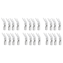 Schroefvork HiFi-luidsprekerspadeconnectorpluggen - zilver