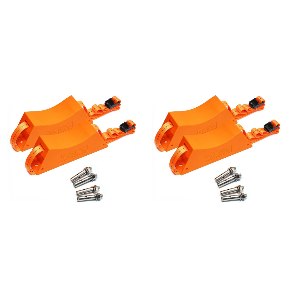 2PCS Propane Tank Holder Cylinder Mounted Bracket with Screws Orange-image-OPC-PJ282PQ-NEW
