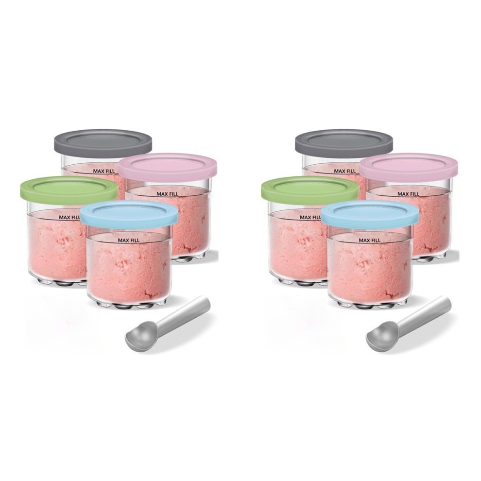 Juego De Pintas Y Tapas Para Helado Creami, Vasos De 16 Oz Para La Serie Creami NC301-image