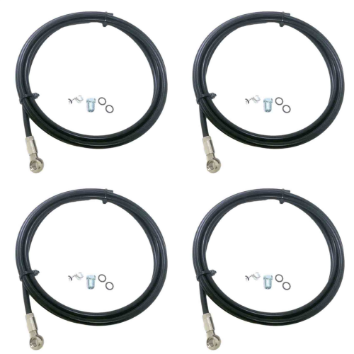 Fiets 2 Meter Remslang Kit Lijnbuis + Olienaald + Olijf + Rubberen Ringen